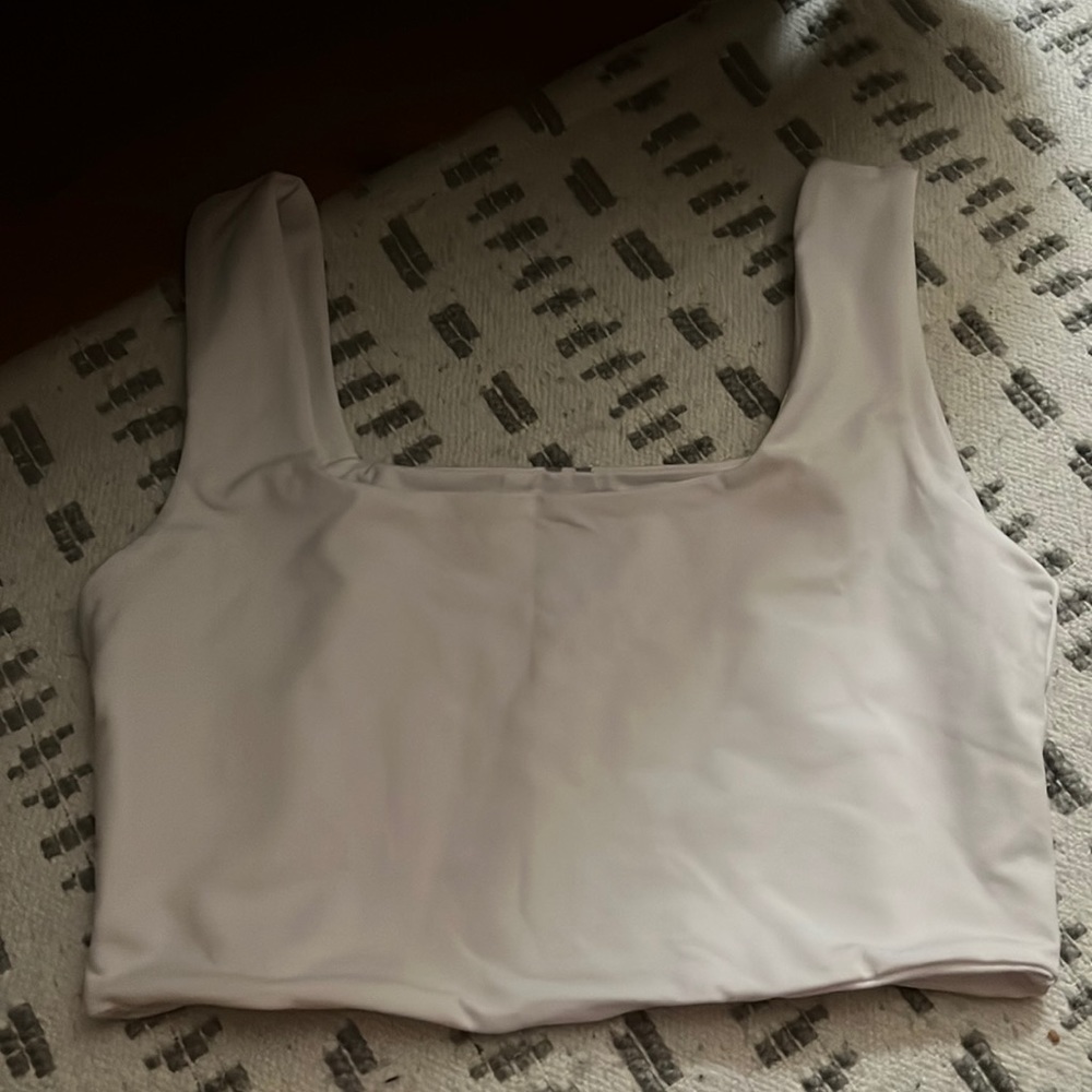 NWT Parallel Apparel Square Neck Tank - White
